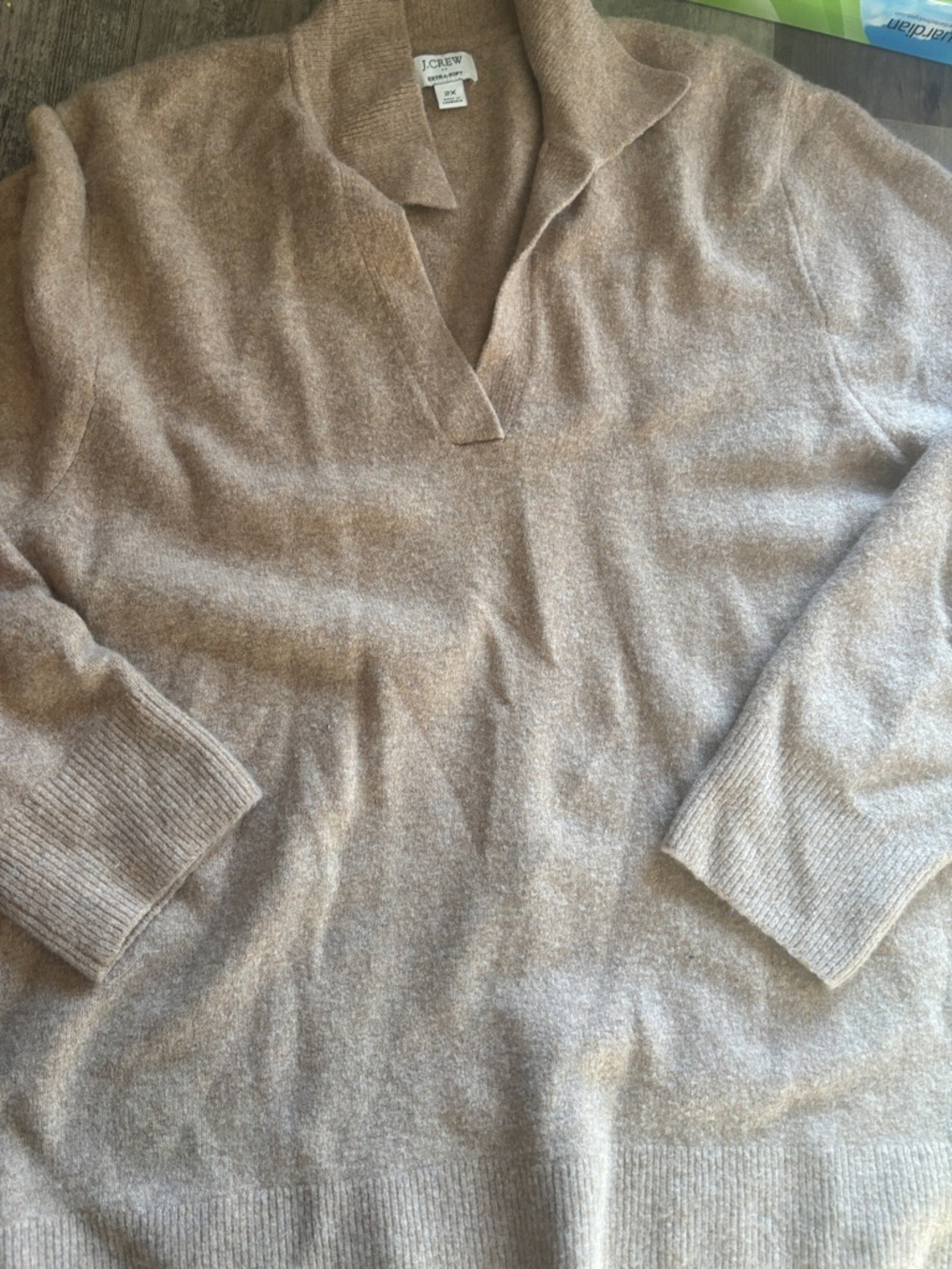 J.Crew Sweater-polo in extra-soft yarn size L - Picture 3 of 3